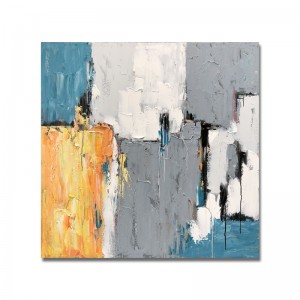 新しいデザイン全体の手描きゴールドフォイルの壁アート抽象キャンバス油絵のキャンバスストレッチ